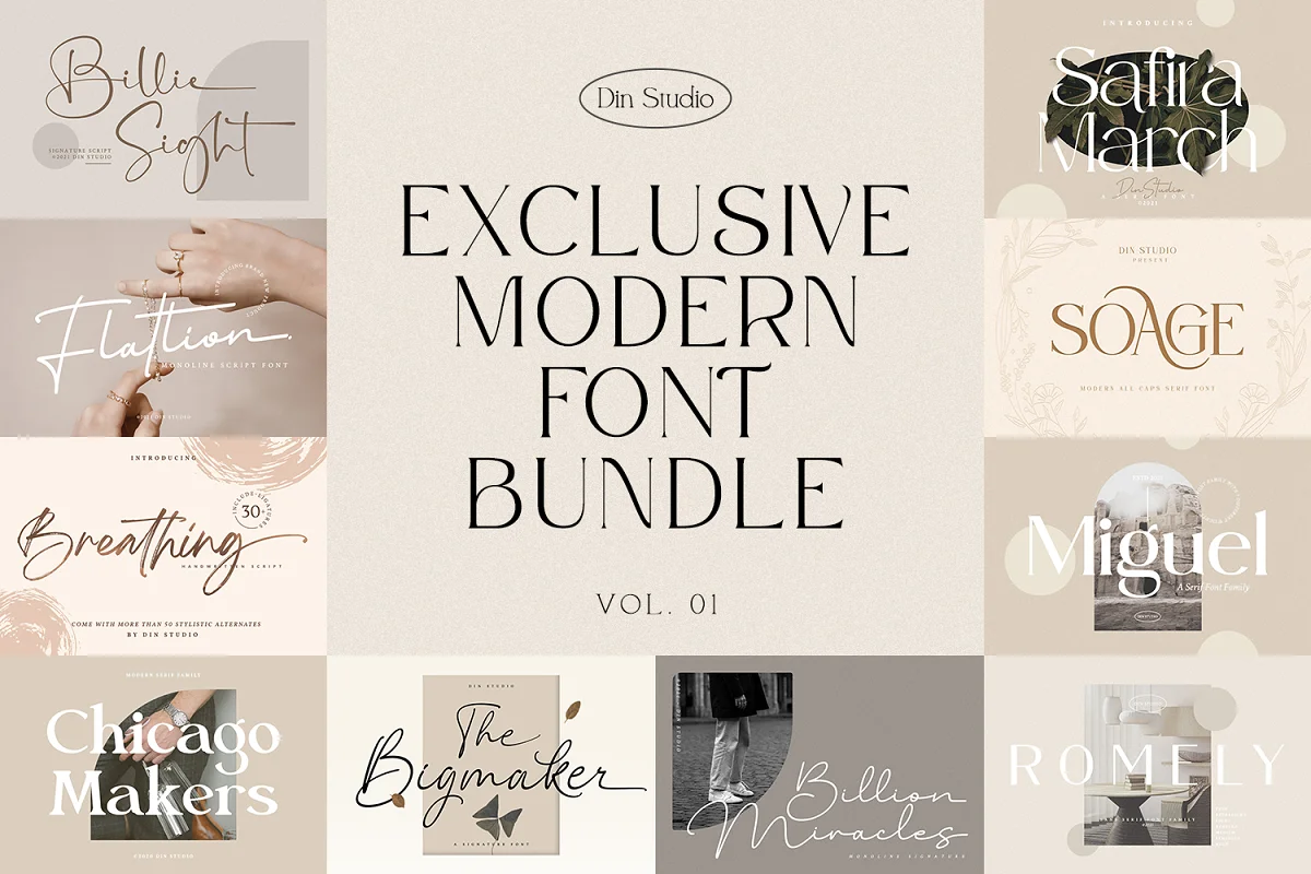 Exclusive Modern Bundle Font Family Free Download