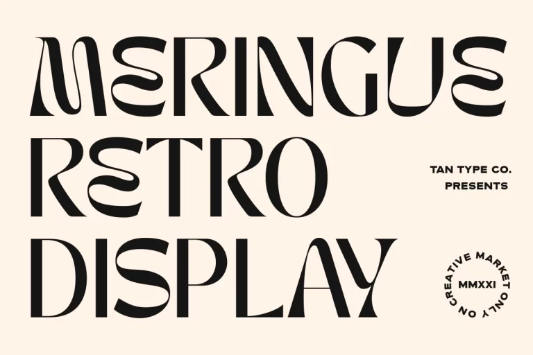 TAN MERINGUE Font Family Free Download