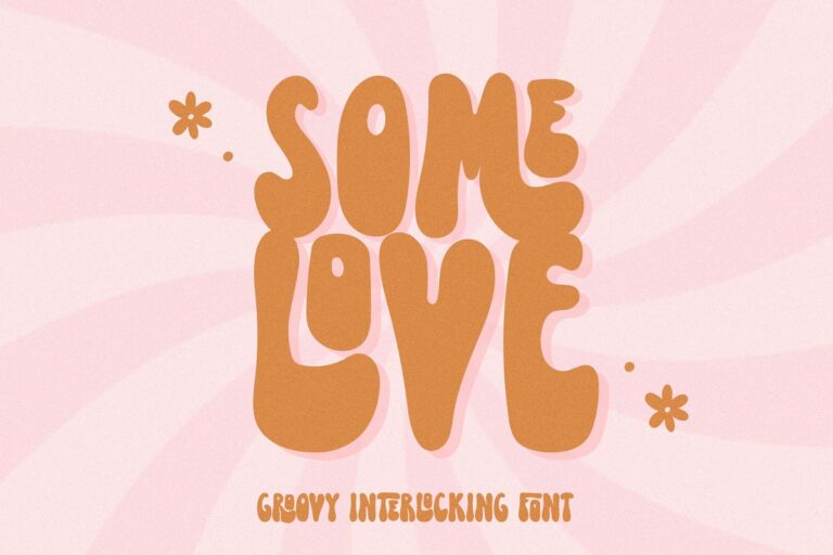 Some Love Groovy Retro Font Family Free Download